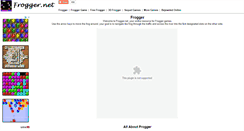Desktop Screenshot of frogger.net